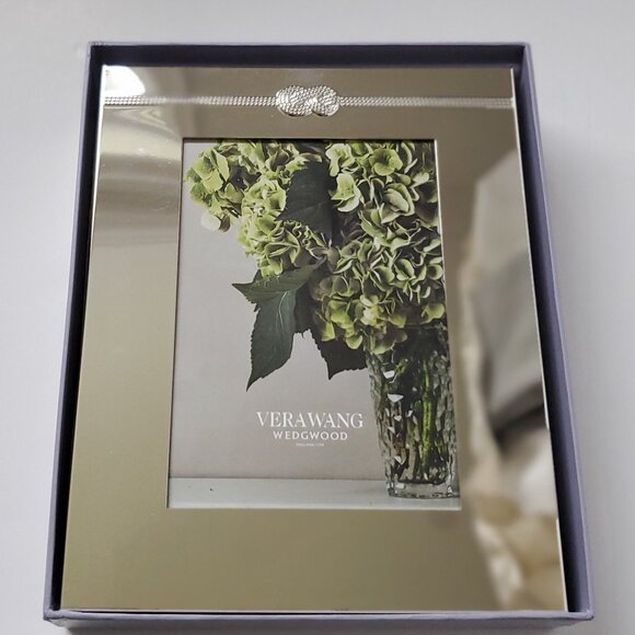 WEDGEWOOD x VERA WANG INFINITY 5 x 7 Picture Frame Designer Decor Wedding Gift - Picture 2 of 9
